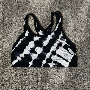Black and White PINK Sports Bra